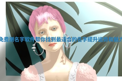 免 🤺 费测名字软件帮你找到最适合的名字提升运 ⛸ 势和魅力