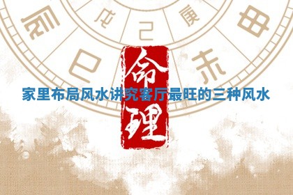 家 🛂 里布局风水 🏯 讲究 客厅最旺的三种风水